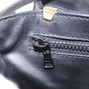 CELINE Shoulder Bag Leather Black Gold Auth bs37568-26