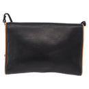 CELINE Shoulder Bag Leather Black Gold Auth bs37568-2