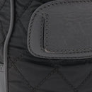 CHANEL Paris New York Line Matelasse Tote Bag Nylon Gray Silver CC Auth bs37569V-6