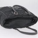 CHANEL Paris New York Line Matelasse Tote Bag Nylon Gray Silver CC Auth bs37569V-7