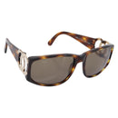 CHANEL Sunglasses plastic Brown CC Auth bs37570-1