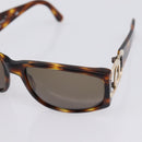 CHANEL Sunglasses plastic Brown CC Auth bs37570-8