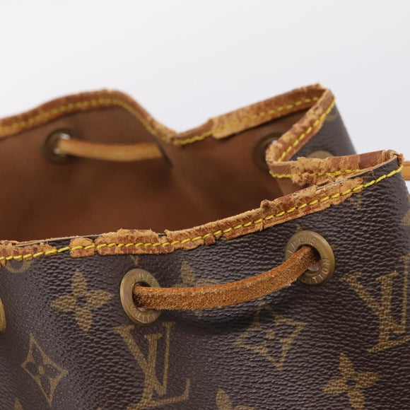 LOUIS VUITTON Monogram Petit Noe Shoulder Bag M42226 LV Auth bs37572