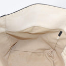 PRADA Tote Bag Leather White Gold Auth bs37576-20