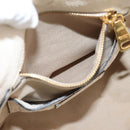 PRADA Tote Bag Leather White Gold Auth bs37576-11