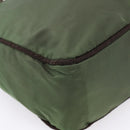 PRADA Tote Bag Nylon Khaki Silver Auth bs37577-13