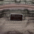 PRADA Tote Bag Nylon Khaki Silver Auth bs37577-16