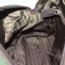 PRADA Tote Bag Nylon Khaki Silver Auth bs37577-19