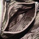 PRADA Tote Bag Nylon Khaki Silver Auth bs37577-21