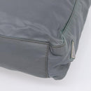 PRADA Tote Bag Nylon Gray Silver Auth bs37578-12