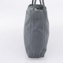 PRADA Tote Bag Nylon Gray Silver Auth bs37578-5
