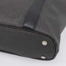 BVLGARI Tote Bag Leather PVC Black Silver Auth bs37580-11