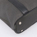 BVLGARI Tote Bag Leather PVC Black Silver Auth bs37580-14