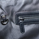 BVLGARI Tote Bag Leather PVC Black Silver Auth bs37580-20
