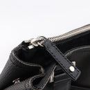 BVLGARI Tote Bag Leather PVC Black Silver Auth bs37580-23