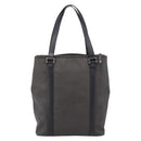 BVLGARI Tote Bag Leather PVC Black Silver Auth bs37580-3