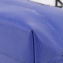FENDI Monster Tote Bag Leather Blue Silver Auth bs37582-16