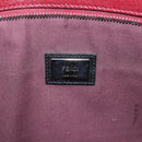 FENDI Monster Tote Bag Leather Blue Silver Auth bs37582-22