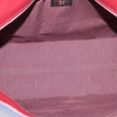 FENDI Monster Tote Bag Leather Blue Silver Auth bs37582-11