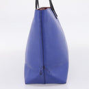 FENDI Monster Tote Bag Leather Blue Silver Auth bs37582-5