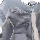 FENDI 2Jours Hand Bag Leather 2way Blue Silver Auth bs37583-21
