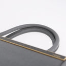 FENDI 2Jours Hand Bag Leather 2way Blue Silver Auth bs37583-8