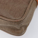 LOEWE Shoulder Bag Coated Canvas Brown Auth bs37584-13