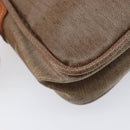 LOEWE Shoulder Bag Coated Canvas Brown Auth bs37584-16