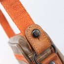 LOEWE Shoulder Bag Coated Canvas Brown Auth bs37584-19