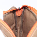 LOEWE Shoulder Bag Coated Canvas Brown Auth bs37584-22
