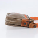 LOEWE Shoulder Bag Coated Canvas Brown Auth bs37584-4