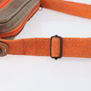 LOEWE Shoulder Bag Coated Canvas Brown Auth bs37584-10