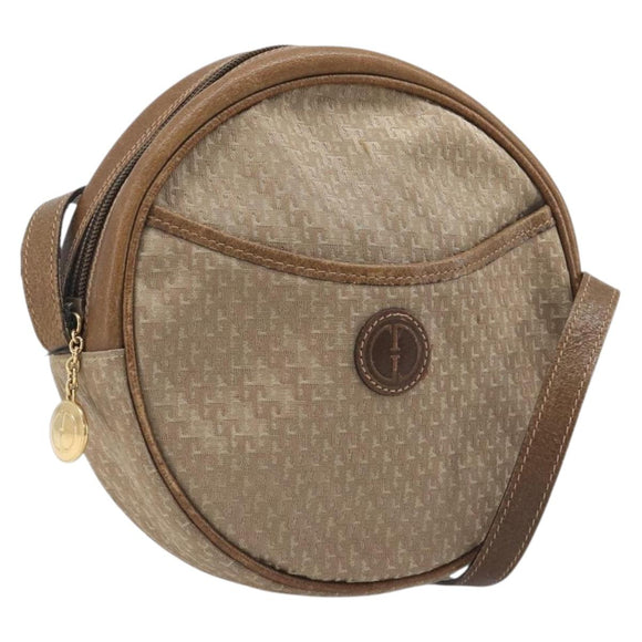 GUCCI Shoulder Bag Canvas Beige Gold 007 58 0179 Auth bs37586