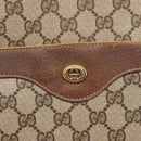 GUCCI GG Canvas Web Sherry Line Tote Bag Beige Red Green 89 02 003 Auth bs37587-14
