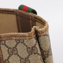GUCCI GG Canvas Web Sherry Line Tote Bag Beige Red Green 89 02 003 Auth bs37587-16