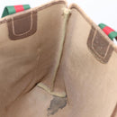GUCCI GG Canvas Web Sherry Line Tote Bag Beige Red Green 89 02 003 Auth bs37587-20