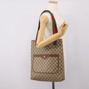 GUCCI GG Canvas Web Sherry Line Tote Bag Beige Red Green 89 02 003 Auth bs37587-24