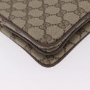 GUCCI GG Supreme Web Sherry Line Bag PVC Beige Gold 49 02 029 Auth bs37588-12