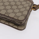 GUCCI GG Supreme Web Sherry Line Bag PVC Beige Gold 49 02 029 Auth bs37588-13
