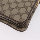 GUCCI GG Supreme Web Sherry Line Bag PVC Beige Gold 49 02 029 Auth bs37588-15