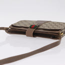 GUCCI GG Supreme Web Sherry Line Bag PVC Beige Gold 49 02 029 Auth bs37588-6