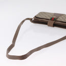 GUCCI GG Supreme Web Sherry Line Bag PVC Beige Gold 49 02 029 Auth bs37588-7