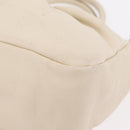 Salvatore Ferragamo Hand Bag Leather 2way White Gold Auth bs37590-16