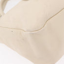 Salvatore Ferragamo Hand Bag Leather 2way White Gold Auth bs37590-17