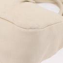 Salvatore Ferragamo Hand Bag Leather 2way White Gold Auth bs37590-18