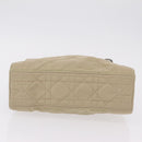 Christian Dior Canage Tote Bag Nylon Beige Silver Auth bs37593A-10