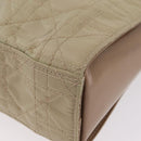 Christian Dior Canage Tote Bag Nylon Beige Silver Auth bs37593A-14
