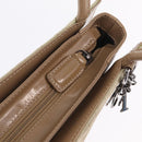 Christian Dior Canage Tote Bag Nylon Beige Silver Auth bs37593A-16