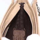Christian Dior Canage Tote Bag Nylon Beige Silver Auth bs37593A-19