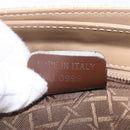 Christian Dior Canage Tote Bag Nylon Beige Silver Auth bs37593A-23